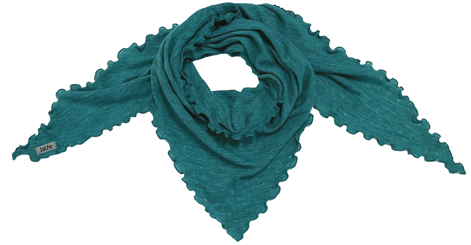 Scarf eyelet merino